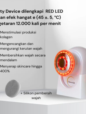 All In One LED Alat Kecantikan (LED+EMS+RF Teknologi): Pengencang Wajah dan Leher, Menghilangkan Kerutan dan Cerah Seketika