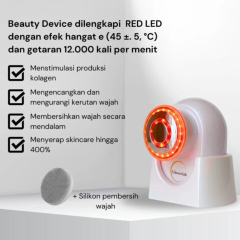 All In One LED Alat Kecantikan (LED+EMS+RF Teknologi): Pengencang Wajah dan Leher, Menghilangkan Kerutan dan Cerah Seketika